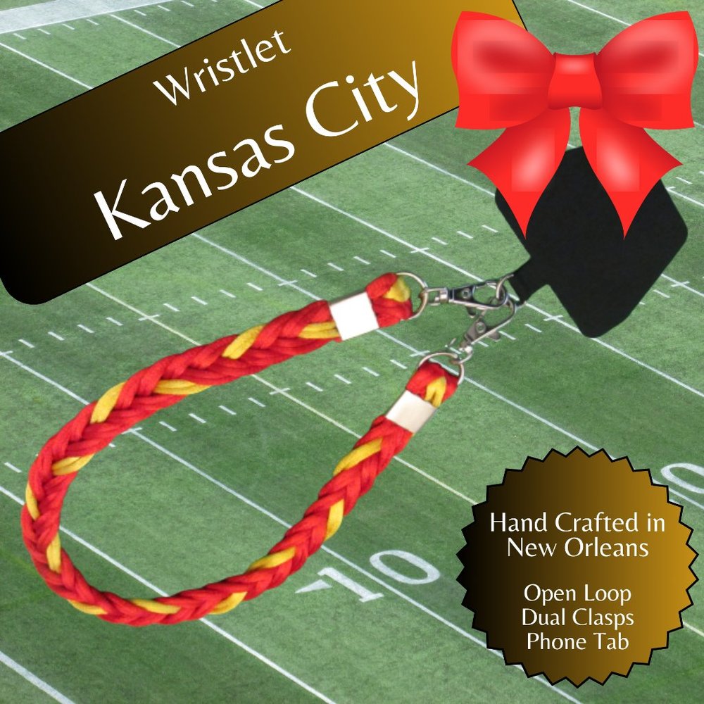 Braided Universal Phone Wristlet, Kansas City Football, Sports Team Col…